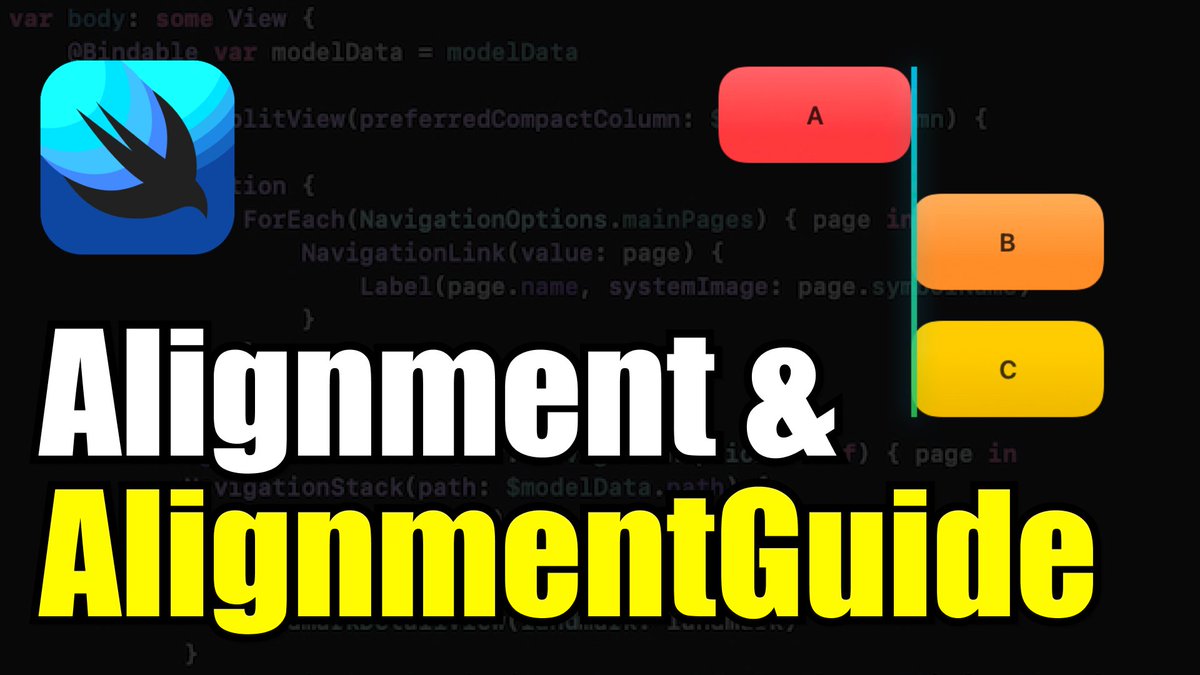 FloWritesCode's tweet photo. AlignmentGuides can be a super confusing API

That's why I dove into it to make a video + a playground app for you to try out.

Watch here: https://t.co/jh5iaNJmxj https://t.co/J8FjQ5bL9c