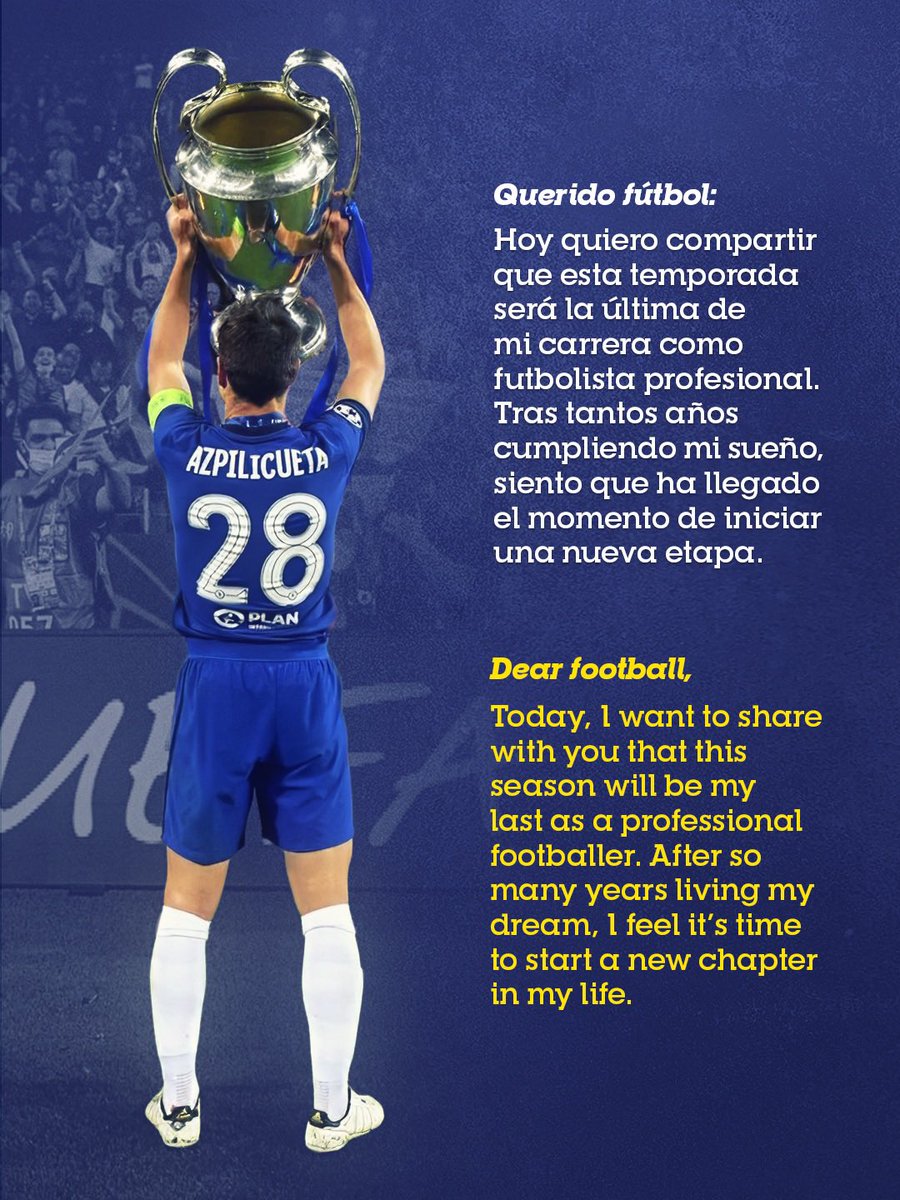 César Azpilicueta tweet media