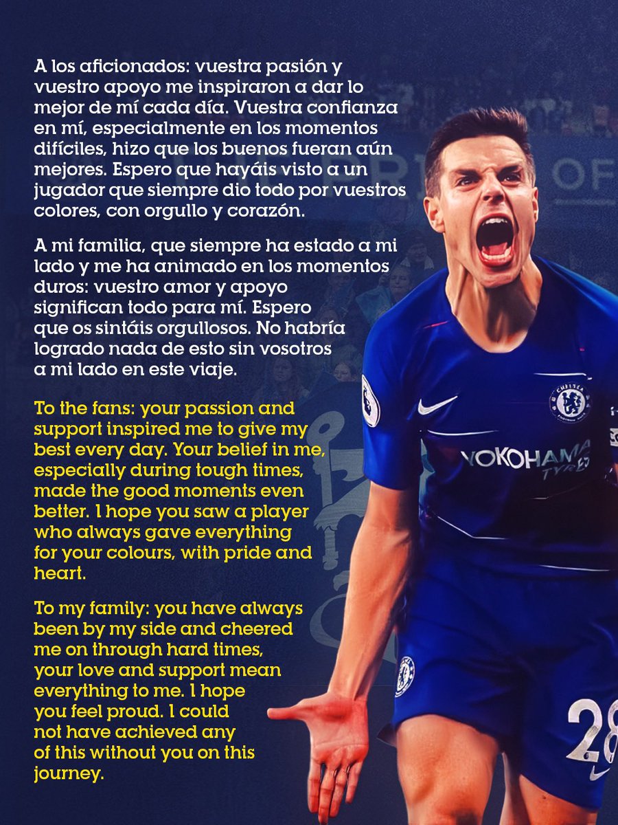 César Azpilicueta tweet media