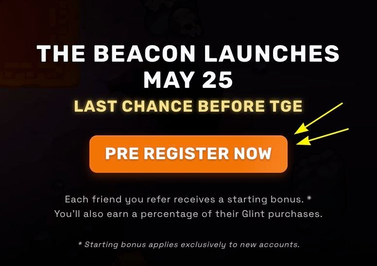 Coin_Kiri's tweet photo. 🎮 확정 에어드랍 게임 등장: The Beacon

⚫️@The_Beacon_GG 시즌1이 5월 25일 시작 예정 
 ⚫️플레이어 보상으로 총 7.7M $BCN 토큰 배정

✅ 사전등록 오픈
🔣무료 참여 가능
🔣지금 미리 등록해두면 됨

1️⃣ 링크 접속
2️⃣ “Pre Register Now” 클릭
3️⃣원하는 방식으로 로그인 (EVM 지갑/Rabby 등 가능)

⚠️ 시즌1 시작 후 포인트 파밍 가이드도 나올 예정이라 미리 등록만 해두는 것도 괜찮아 보임

🔗 출처보러가기
https://t.co/blAUEScS5J