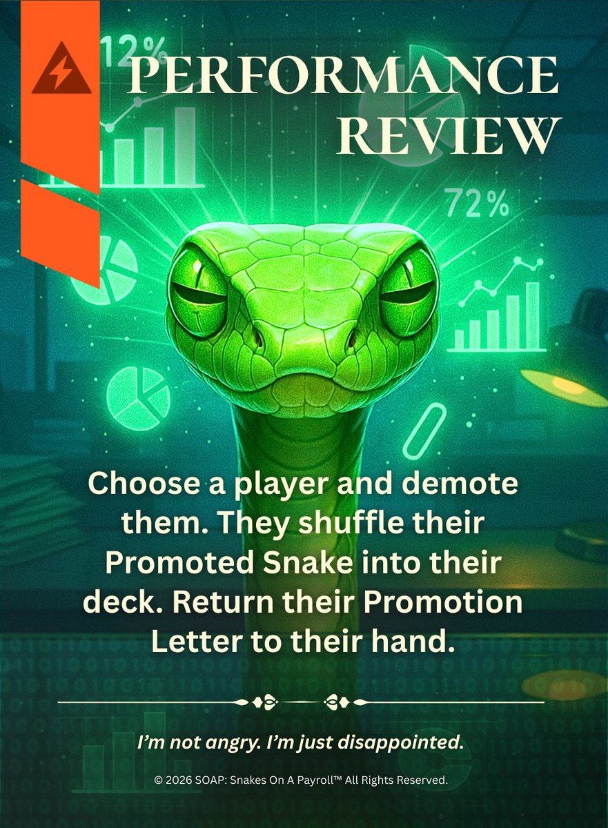 SOAP: Snakes On A Payroll tweet media