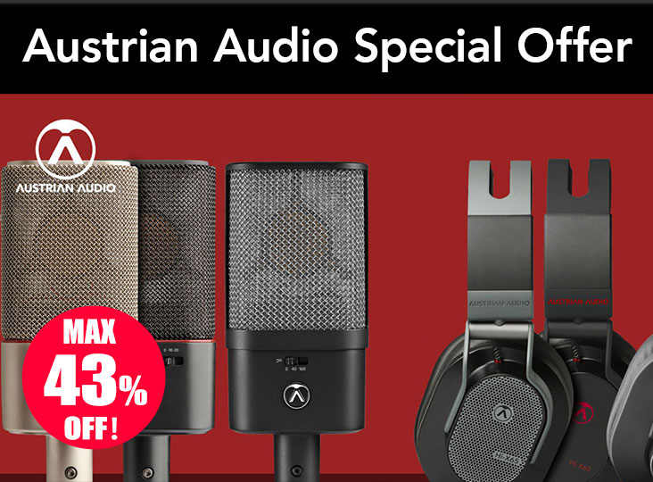Austrian Audio製品が最大43%OFFとなる「Austrian Audio Special Offer