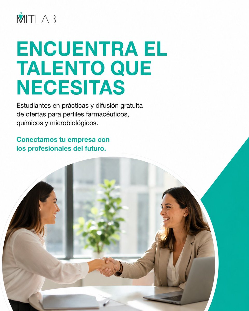 mitlab_sl's tweet photo. Facilitamos el contacto entre empresas y estudiantes preparados para incorporarse al entorno profesional.

Prácticas, oportunidades y talento en un mismo lugar.

Cuenta con nosotros .🤝

#MITLAB #Talento #PrácticasProfesionales #Empleo #RecursosHumanos #SelecciónDePersonal https://t.co/HQv4xwa4Cg