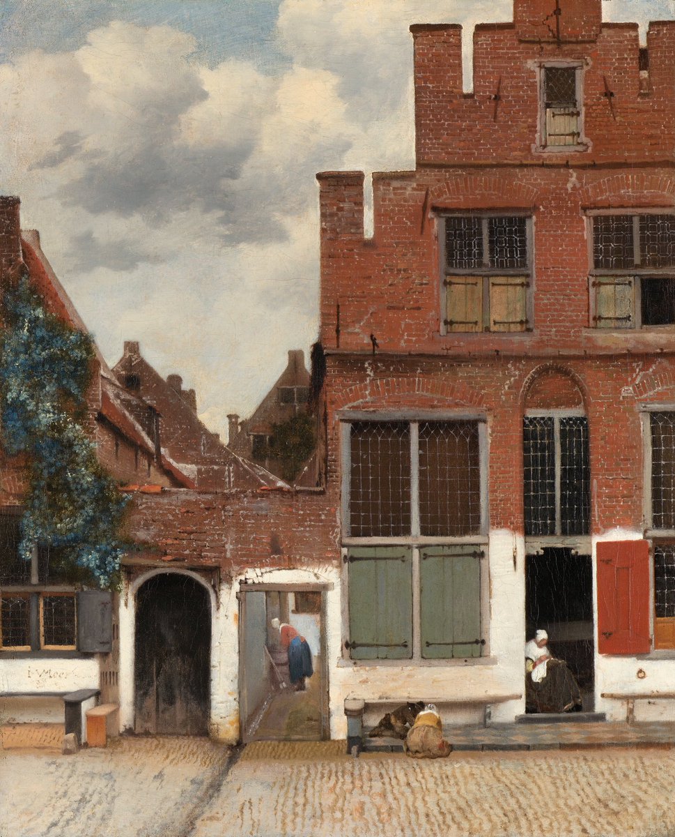 Goudriaan2's tweet photo. View of Houses in Delft, known as 'The little Street'
Johannes #Vermeer, 1658 https://t.co/otL95YNwUe