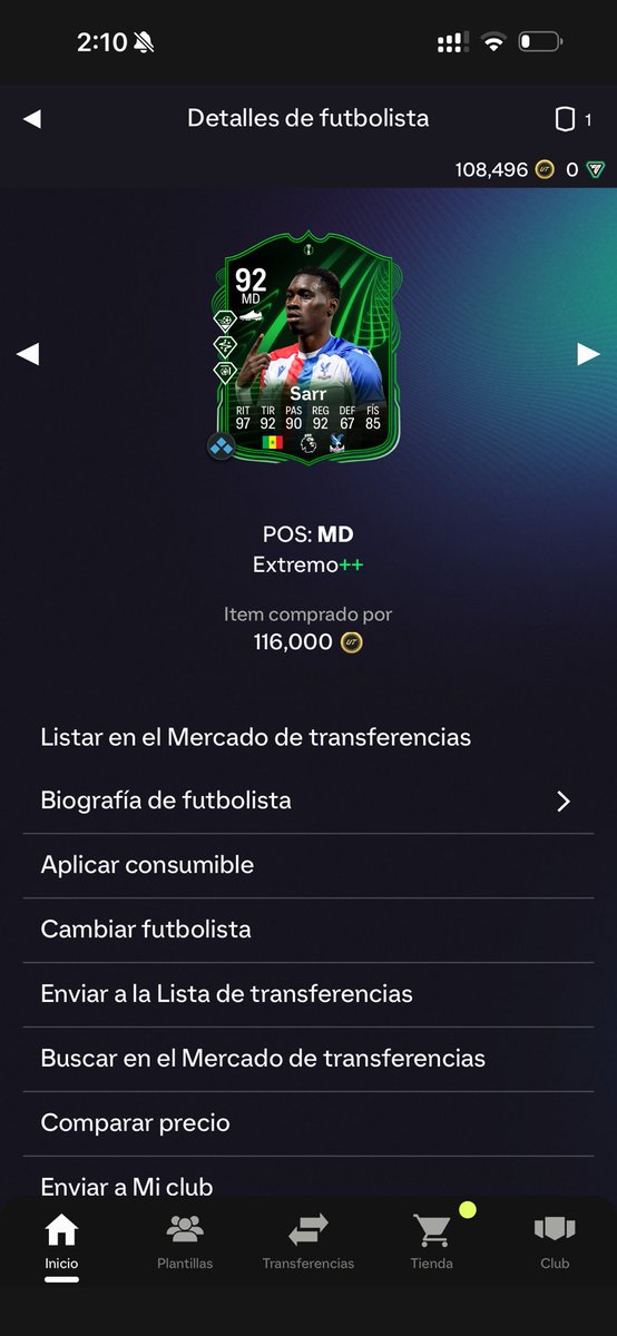 EdsonGa03's tweet photo. @JuniorSintress Yo lo compré a 116k pero como me empezó a ir horrible la conexión estoy en huelga y deje de jugar tal vez solo entré ª evolucionar a Cristiano a tots y lo vuelva a dejar xd https://t.co/fFwHqIZGsf