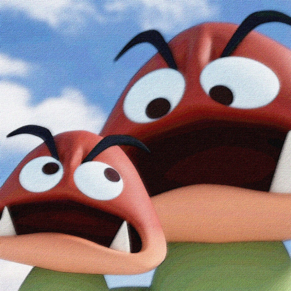 choro_blender's tweet photo. スーパーマリオ64のちびでかアイランドの絵画🖼️

#b3d #blender https://t.co/TEQ61vvuU9