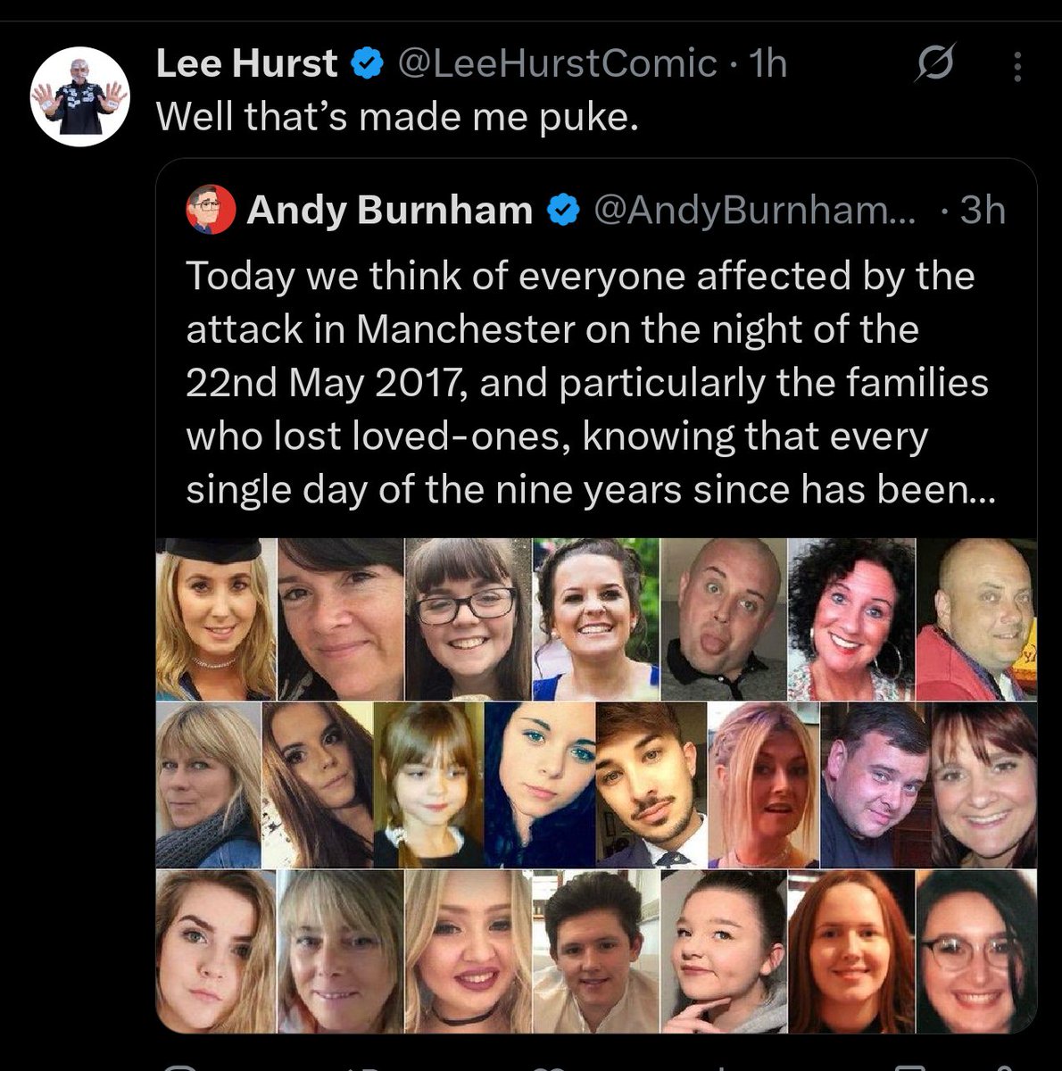 narskdy's tweet photo. What a bizarre way to react to a mild tribute to the dead... https://t.co/JOvM2cSHBA