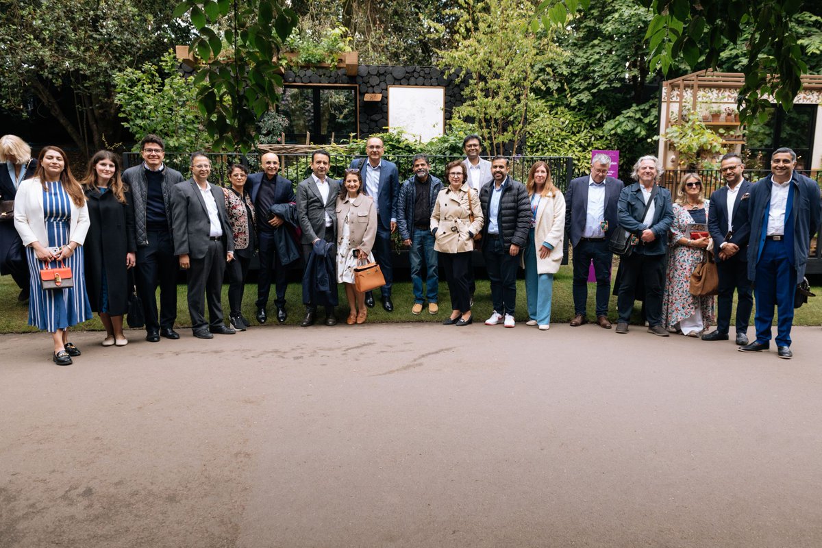 mohitjoshi74's tweet photo. Spending an evening surrounded by nature in London feels straight out of a novel. @Mjoshi77 and I hosted a memorable event, inviting clients and their families to the #RHSChelsea Flower Show. 

The show covers 20 acres and 30 gardens, welcoming 150,000 visitors, making it one of the world's great horticultural spectacles. @tech_mahindra proudly sponsored 'Hedgerow in the Sky', an urban balcony garden designed by Sarah Mayfield and Monika Greenhough.

A hedgerow is a quiet example of resilience. It grows steadily, with purpose, and stands the test of time. The garden’s focus on sustainability and making a positive impact matches what we have been working toward at Tech Mahindra for the past two years.

The best part of the evening was winning a Gold Medal in the 'Balcony and Container Gardens' category, alongside well-known gardens like the Tate Britain Garden by Tom Stuart-Smith and the Tokonoma Garden by Kazuyuki Ishihara. It’s a big honor for us in our very first year at RHS Chelsea.

What really impressed me was Sarah Eberle’s 'Garden of the Year', which featured a huge Mother Nature sculpture carved from a fallen tree.

Moments like this show that excellence and purpose can go hand in hand, just like what we’re building at Tech Mahindra. As we start the last year of our strategic transformation, we’re seeing steady progress in our operations, deals, and margins. Events like this help us appreciate the partnerships that drive our success.

Thank you to the teams on the ground for making sure everything went smoothly.

Explore our garden, 'Hedgerow in the Sky': https://t.co/dOPIOykGAr

@harshul  @ThePeeyushDubey

#TechMahindraOnwardsAndUpwards