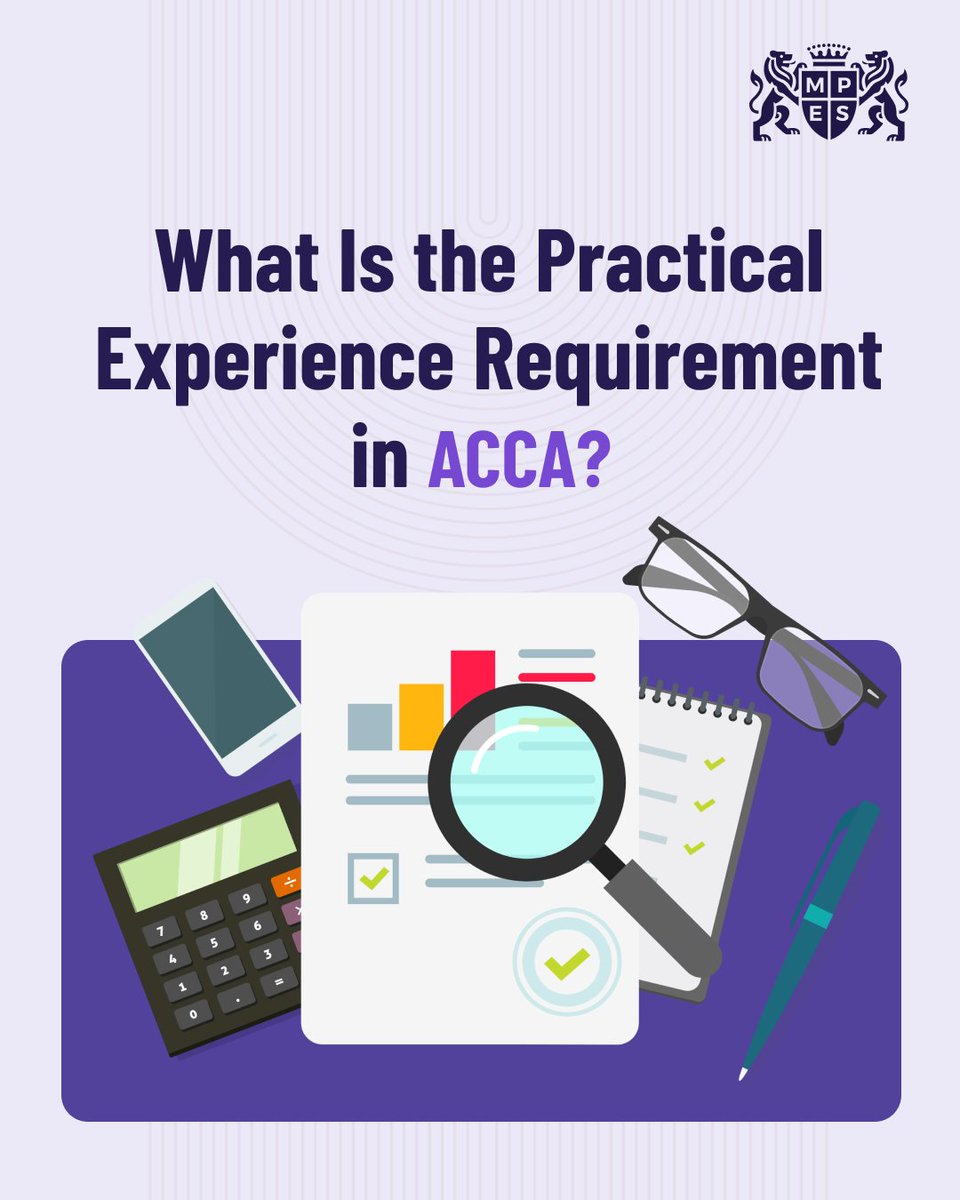 MPESLearning's tweet photo. 1/7: What Is the Practical Experience Requirement in ACCA?

The ACCA Practical Experience Requirement (PER) is designed to help learners gain real-world accounting and finance experience alongside their ACCA studies. https://t.co/kp8J5j90Iy