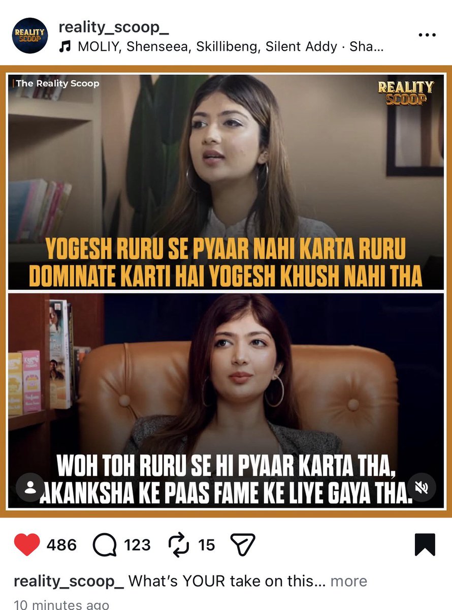 pooja_hasija14's tweet photo. In span of one month shit sorry akanksha ne iska muh tie kar lia tha sorry chuzzi 🐍

#SplitsVillaX6 https://t.co/b5JlMZyi8Z