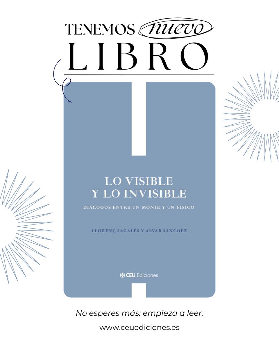 CEUEdiciones's tweet photo. ¿Ya tienes tu ejemplar? 

«Lo visible y lo invisible»: Una conversación íntima y profunda que aborda las grandes preguntas de nuestro tiempo con amor por la palabra y por el saber.

Una obra de CEU Ediciones que invita a mirar el mundo con otros ojos. https://t.co/vNZObCLsD4