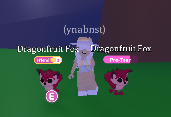 ynabnst's tweet photo. Adopt Me 
— 2 Dragonfruit Fox giveaway 🦊🍓

rt + like + follow me   
comment done  

2 winners (1 will be picked from my recent buyers who joined)

Goodluck !!    
#vrygiveaways https://t.co/iUrpboFVpe