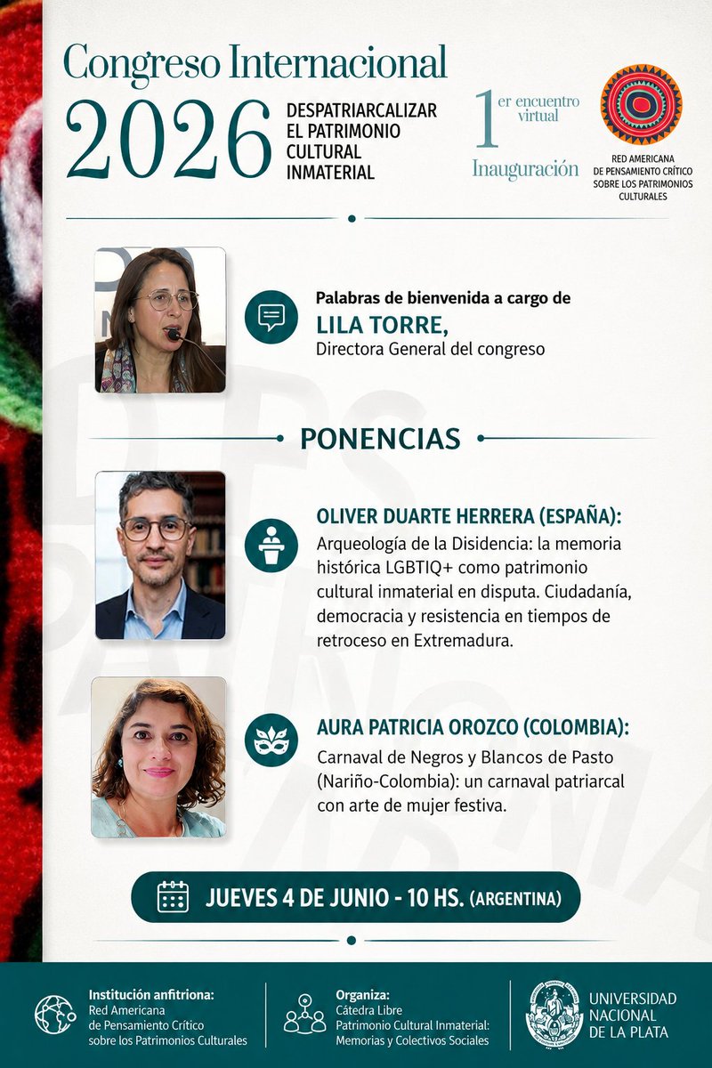 2ist's tweet photo. ✊ El patrimonio es siempre un acto político. Protegerlo también.

#MemoriaViva #PatrimonioCultural #LGBTIQ #Extremadura #Congreso2026 🧵✂️ https://t.co/v15JMDXjHc
