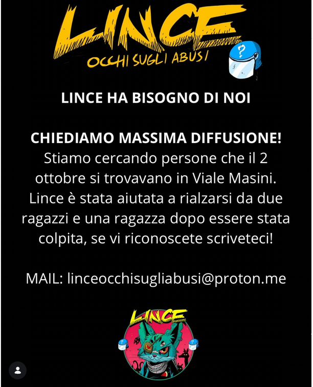 OssRepressione's tweet photo. CHIEDIAMO MASSIMA DIFFUSIONE!  Lince ha bisogno di noi! https://t.co/CJYRZm5HcZ