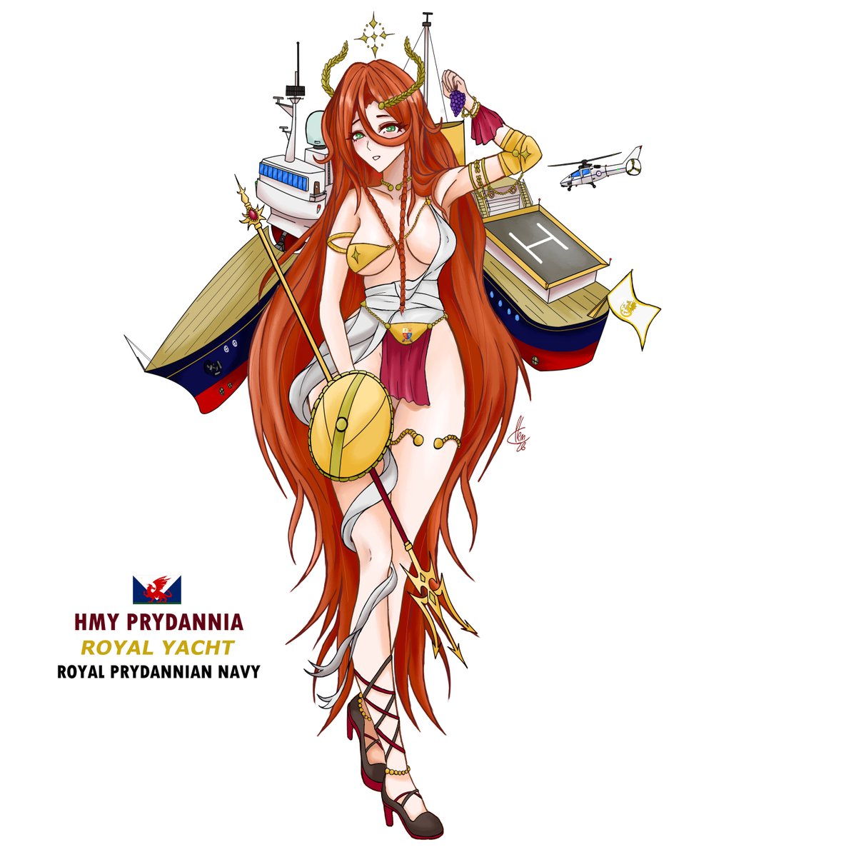 mightyplem's tweet photo. Royal Yacht Prydannia OC for @Wolmsh 
==============================
#AzurLane #KANSEN https://t.co/gKe9Q8cZFC