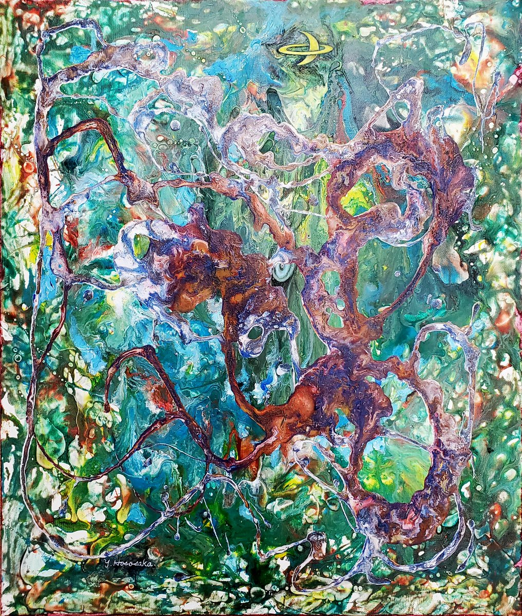 ようこそ幻想世界へ＜具象画家が描いた抽象画Ⅳ＞」 （F10キャンバス