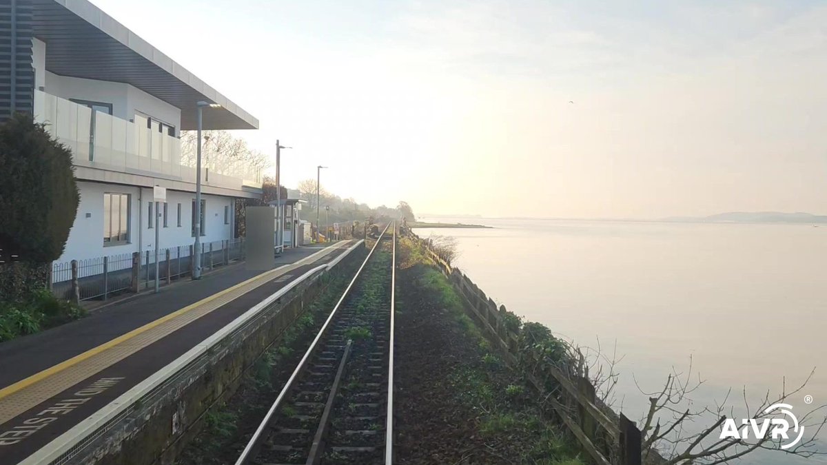 1bigcircle's tweet photo. The scenic Exton Station with a view of the Exe Estuary, Devon 🌊

– Captured by #AIVR https://t.co/59YaMIfkik