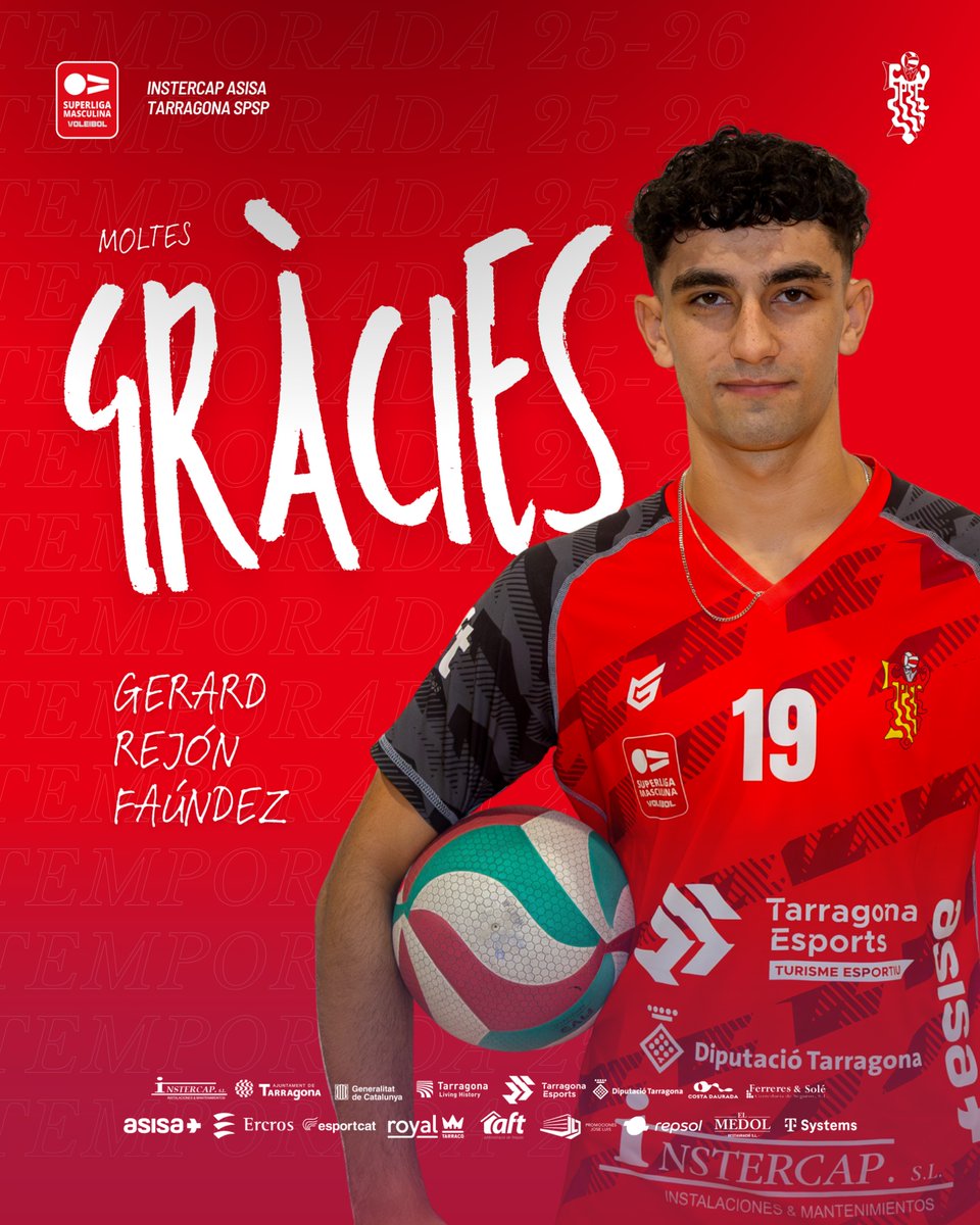 cvspsp_'s tweet photo. INSTERCAP ASISA TARRAGONA SPSP | MOLTES GRÀCIES, GERARD! ❤️‍🔥🏐

Malgrat la teva joventut, has demostrat una gran maduresa a la pista. Estem molt contents d'haver estat la teva primera experiència a la Superlliga 💥💪 https://t.co/xabYPBkR44