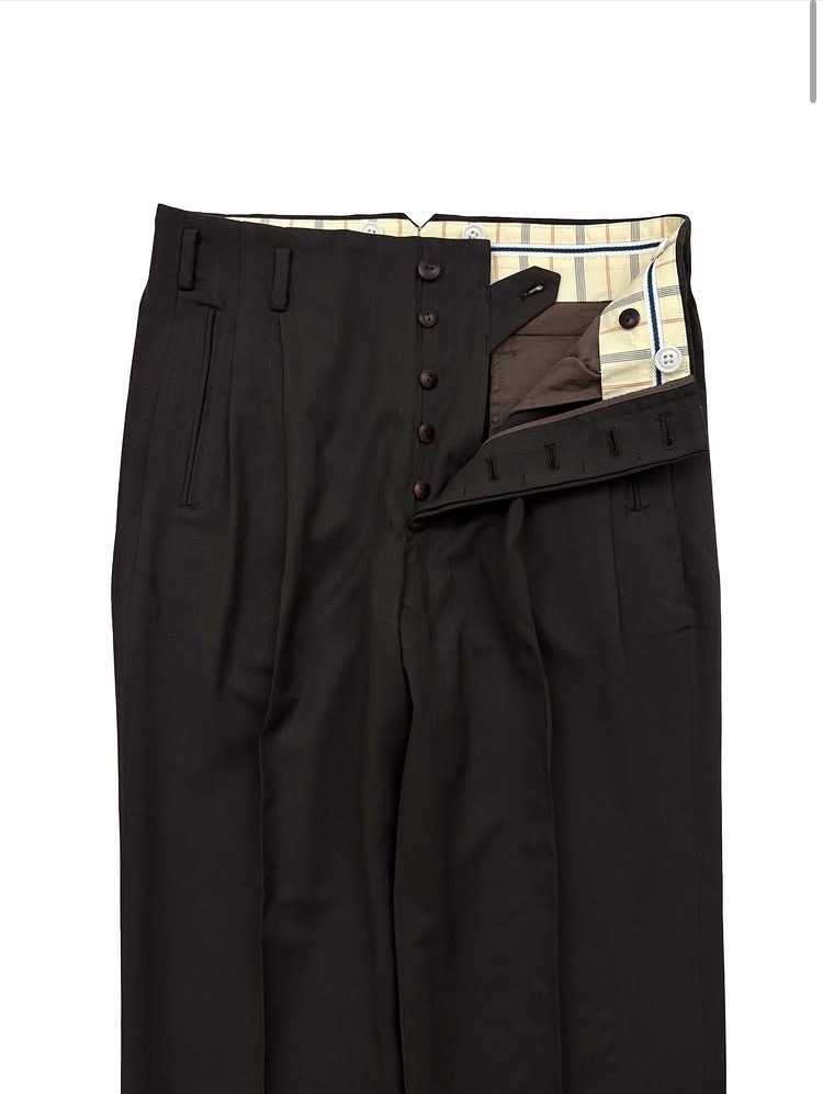 Glitter 2 Tuck Trousers（DP-869） color：BROWN、CAMEL size：30、32