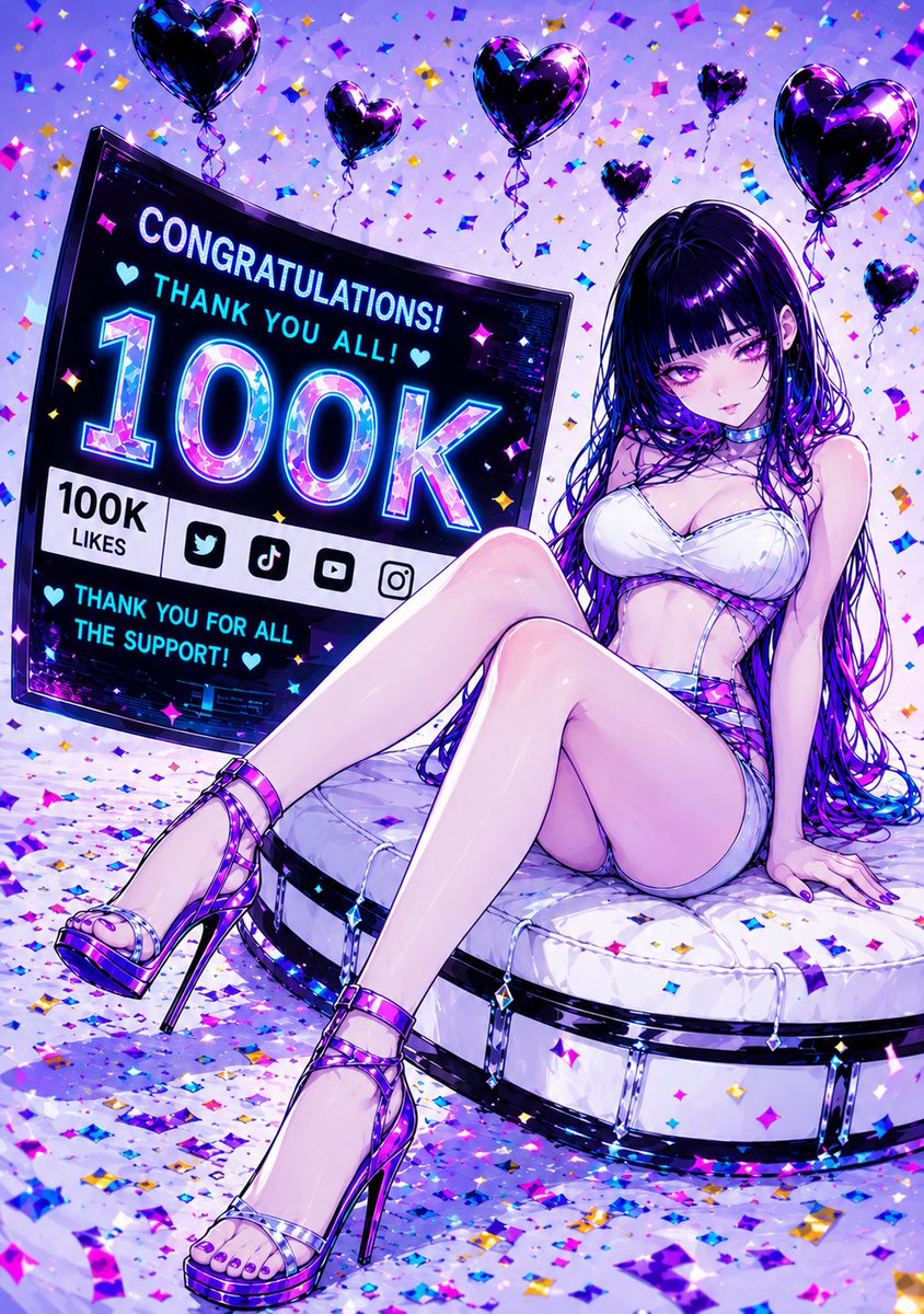 TsuraiSesi's tweet photo. We just hit 100K likes on @suno 
~thank you all for listening~
lil Chaos Goblin, out. 😈☕️ ~LFG ! 💟
~art by @Some_Coffee_Mug 🫟 https://t.co/PCQIsYV7by