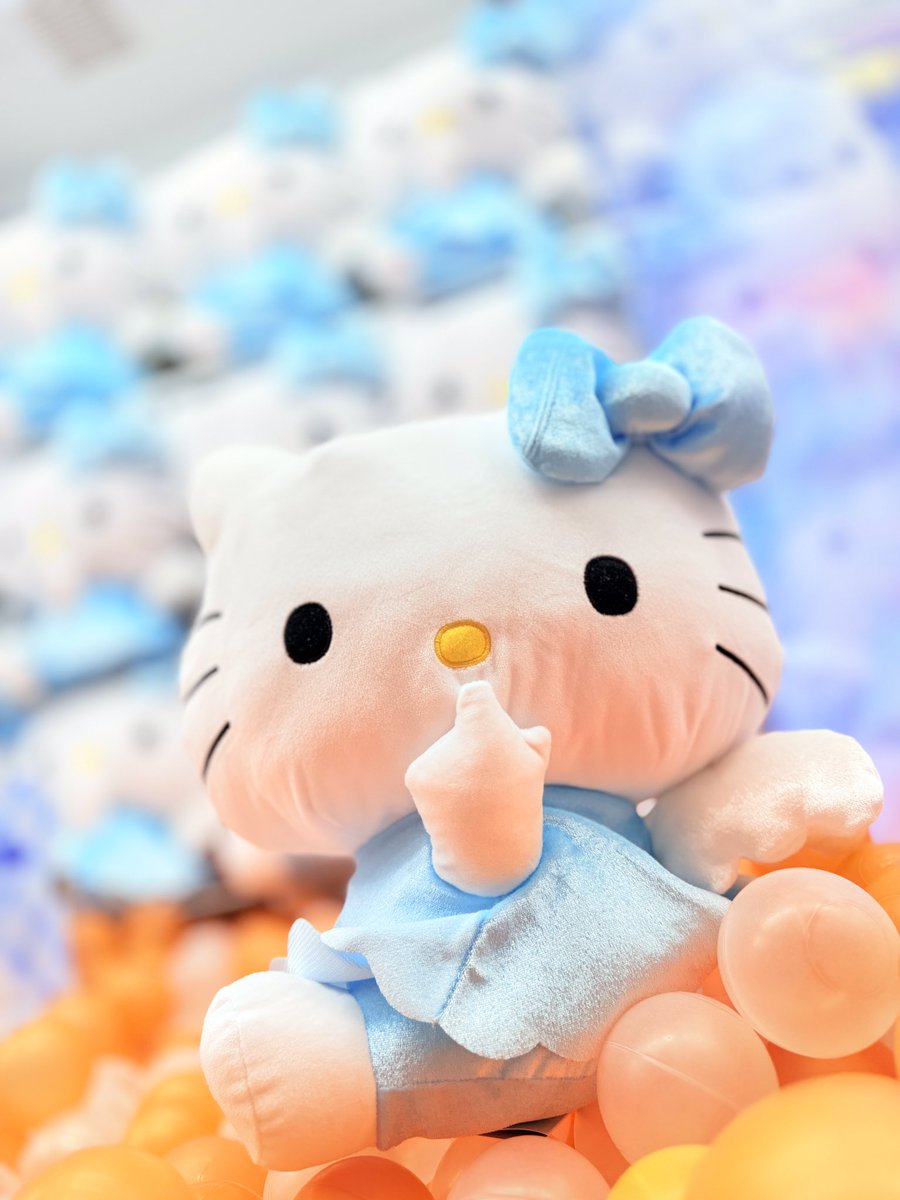 🎀ぬいぐるみ新景品🧸 ハローキティLLぬいぐるみ 水色エンジェル 稼働