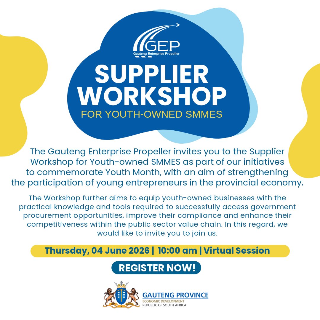 Gauteng Enterprise Propeller tweet media