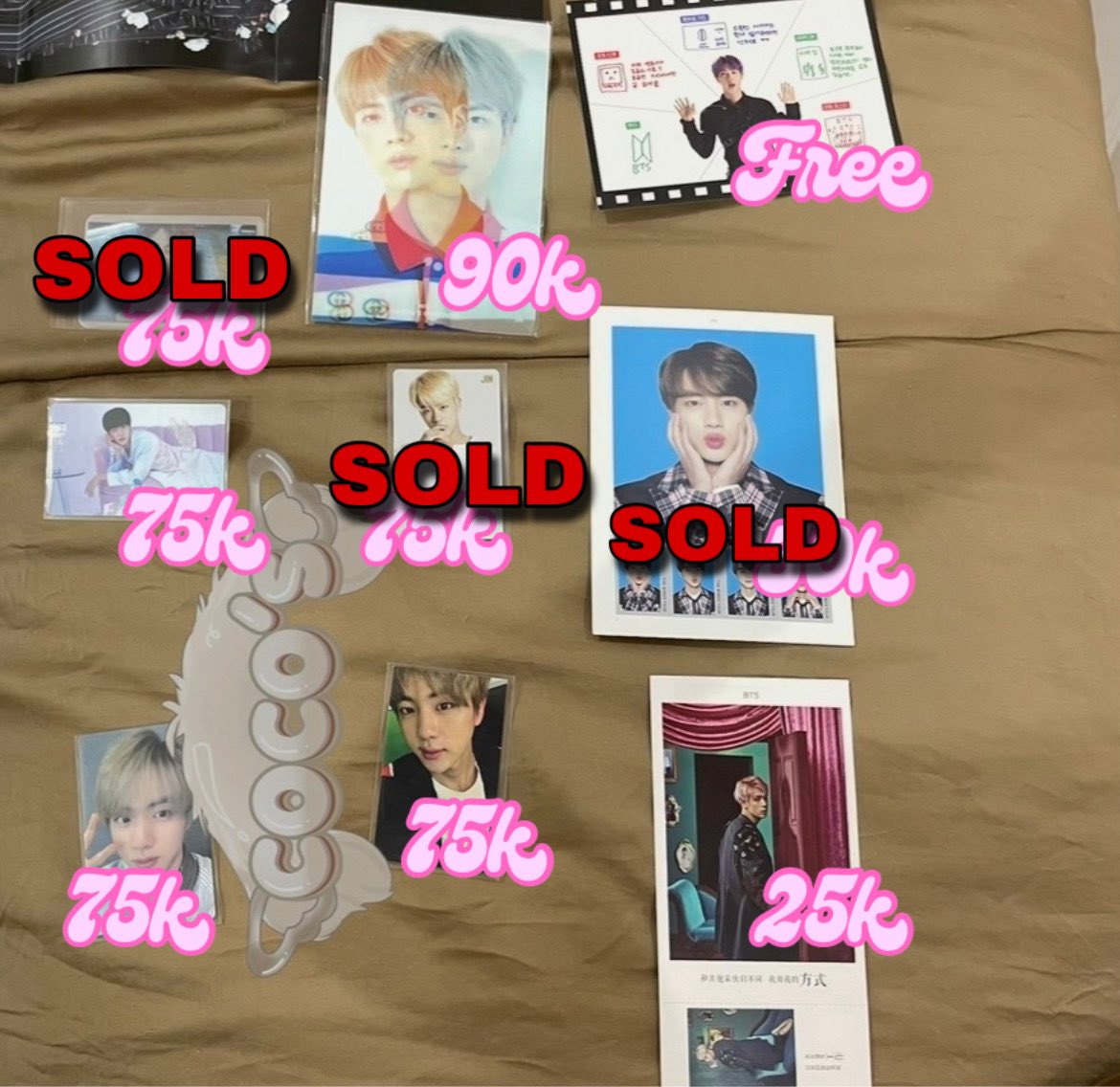 daenties's tweet photo. WANT TO SELL / WTS 

KIM SEOKJIN PHOTOCARD 

> prefer take all
> good condition 
> can sell ww with ina 🇮🇩 address 

wts lfb pcs rm jin suga jhope jimin v jungkook btsarmy muster wings album ly answer her tear answer MOTS BE lenticular https://t.co/V9yq6nTRlc