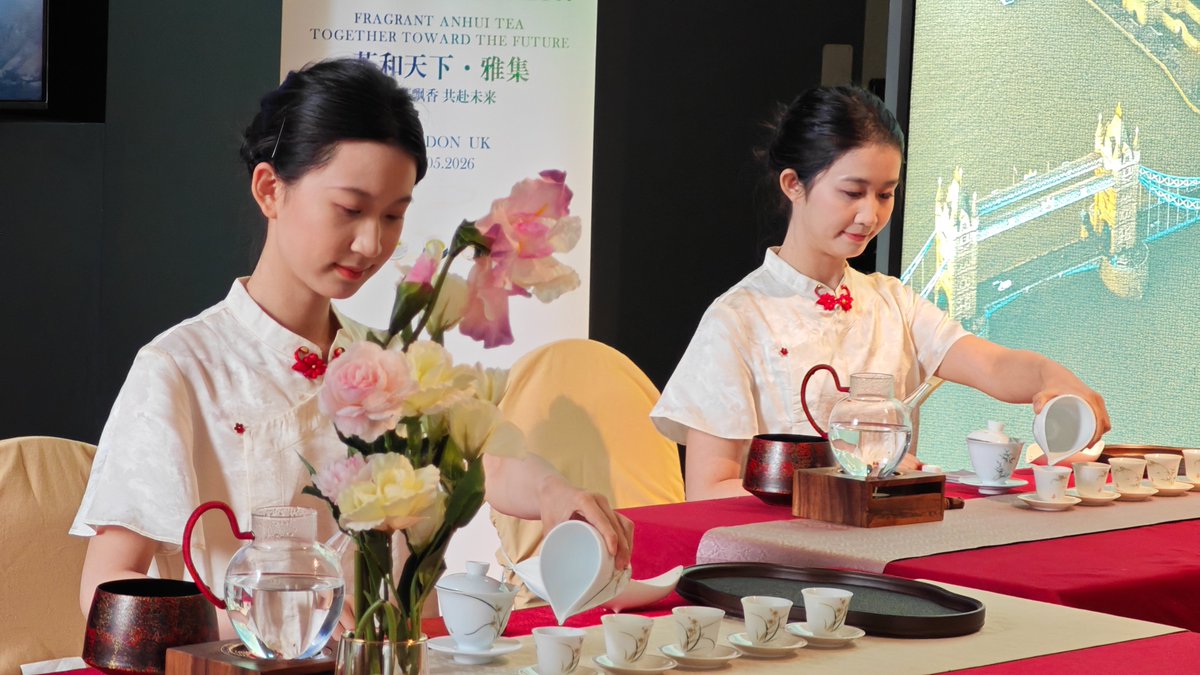 ArtsCouncilNI's tweet photo. Roisín McDonough, Chief Executive of the Arts Council of Northern Ireland, attended a special cultural Tea Art ceremony at the Chinese Consulate General in Belfast this week.

The Tea for Harmony Yaji Cultural Salon is a global Chinese cultural exchange event and it was held in Northern Ireland for the first time. It marked #InternationalTeaDay and included exhibitions on Chinese tea culture, tea art displays, and tastings of Anhui Teas.

Read more: https://t.co/7S9FESNiIK

@CCGBelfast