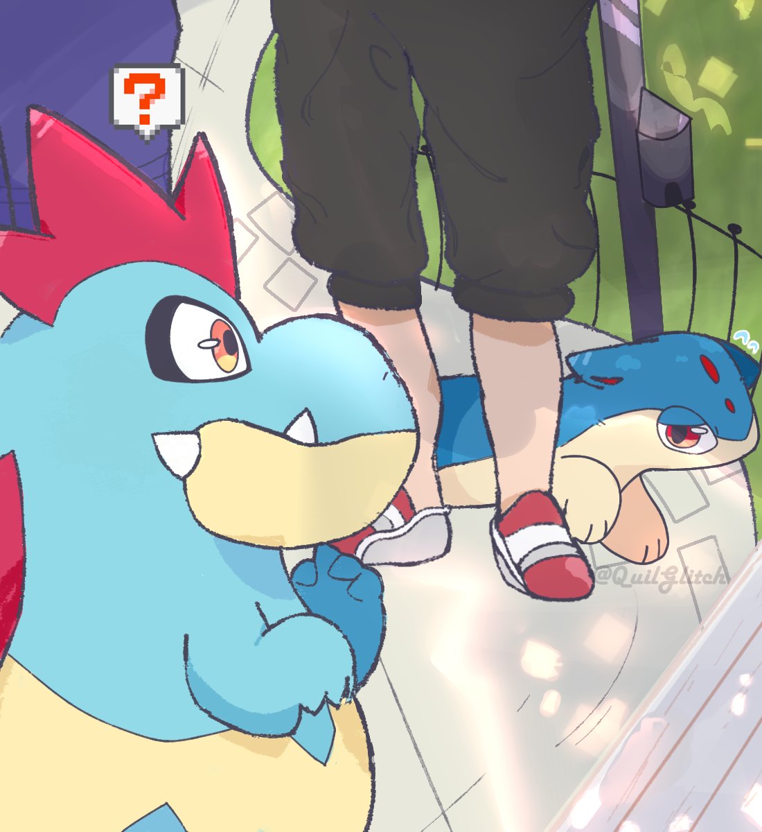 QuilGlitch's tweet photo. Shy Quilava https://t.co/yS0I8WjgdD