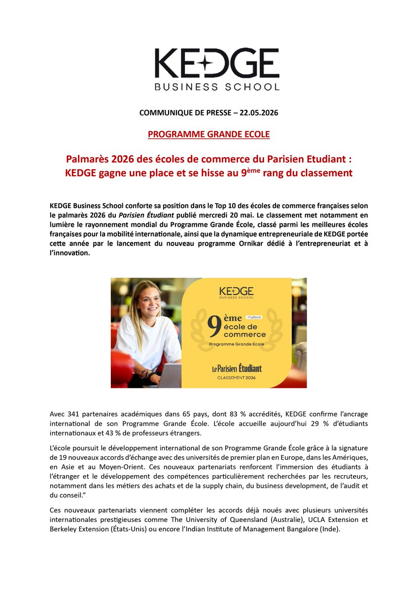 KEDGE Business School tweet media