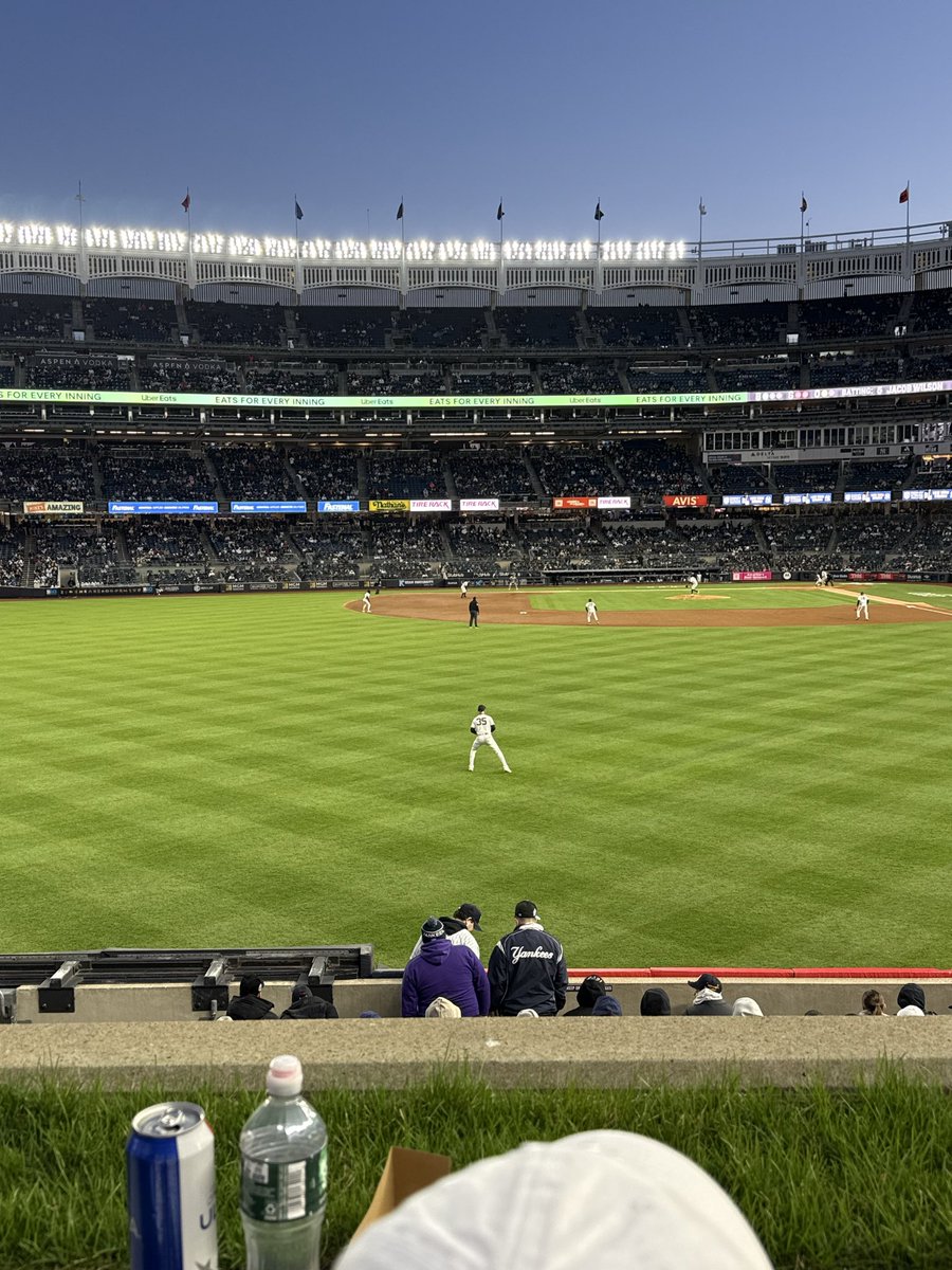 breenryanp's tweet photo. Wonderful last minute steal thanks to @TickPick back in the Bronx, front row bleachers for under $20 https://t.co/Tsp4zgkjCz