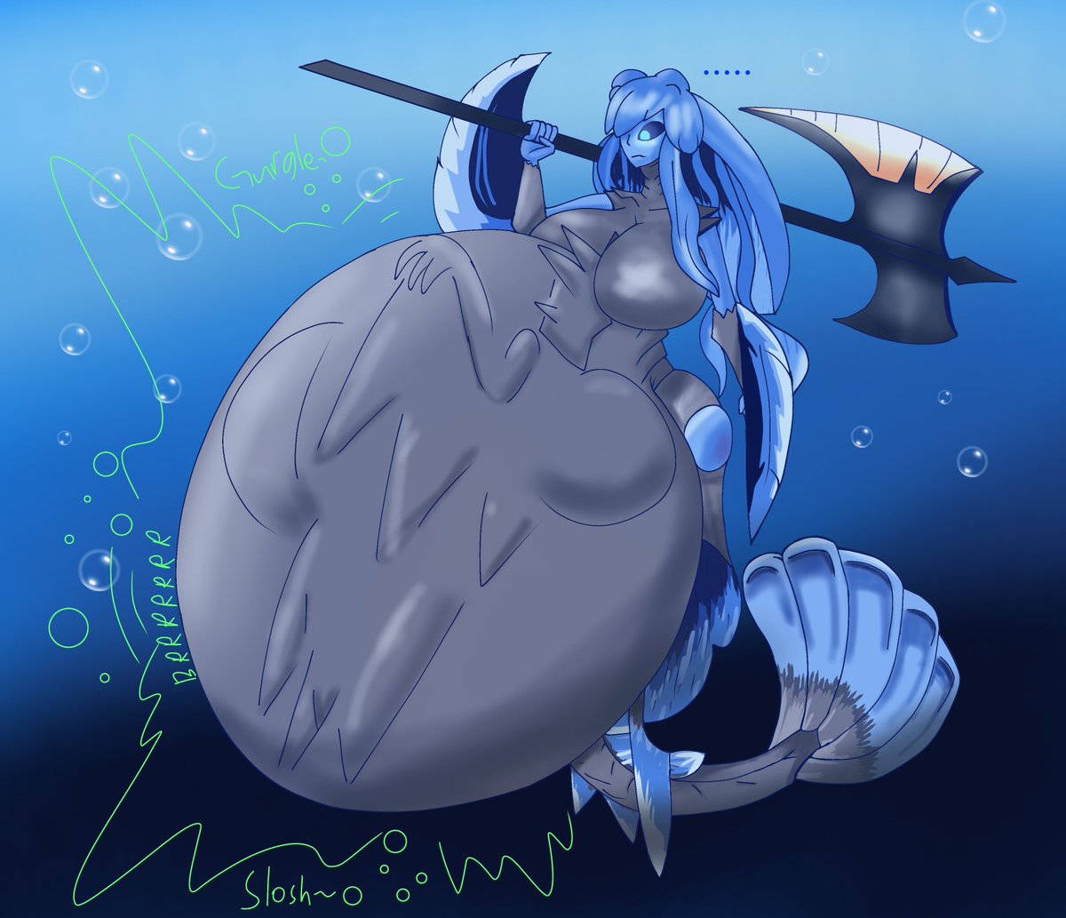 DominatorSturm's tweet photo. Cw // Vore and Digestion

Water elemental, Anahita ate ice queen(from terraria)

#vore #vorebelly #drawing #art https://t.co/tRUiRzFXBg