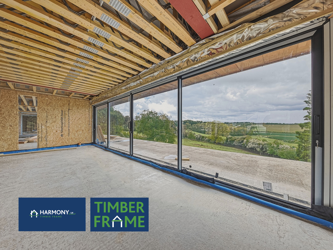 harmonytimberuk's tweet photo. Superstructure completed on this self-build home in Dingley, Market Harborough.

This steel and timber frame hybrid self-build home has thermal efficiency and minimal heat loss at the core of its design. https://t.co/FAz3xdGeSC