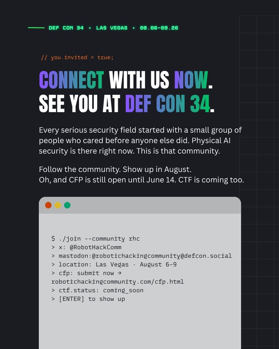 Robotic Hacking Community tweet media
