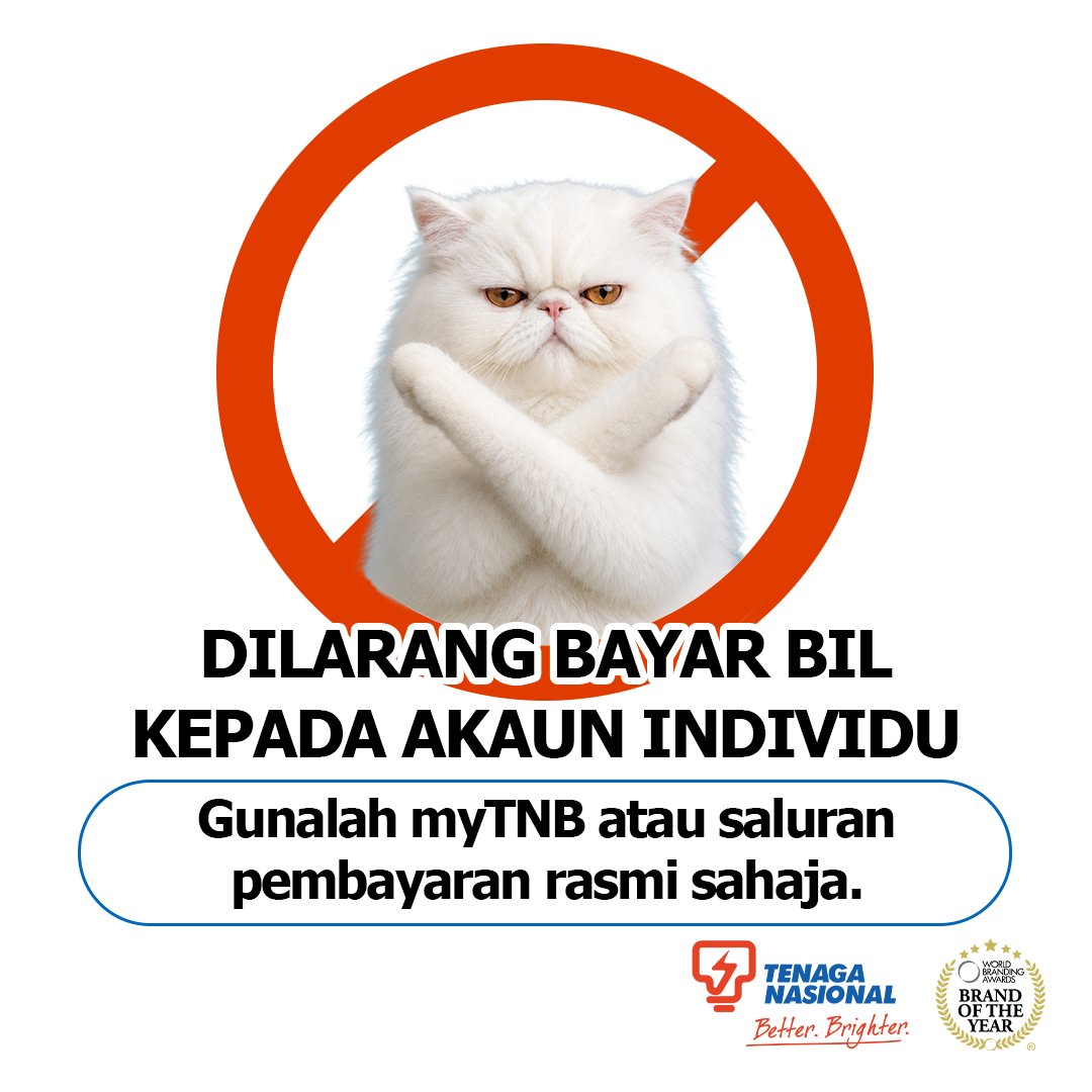 Tenaga_Nasional's tweet photo. Ambil perhatian ya semua. Kucen-kucen Gen Z TNB dah bagi nasihat ni 🐱⚡ Utamakan keselamatan dan sentiasa berhati-hati dalam urusan harian 💙

#TNB #TeamGenZ https://t.co/ipiRmmCVKg