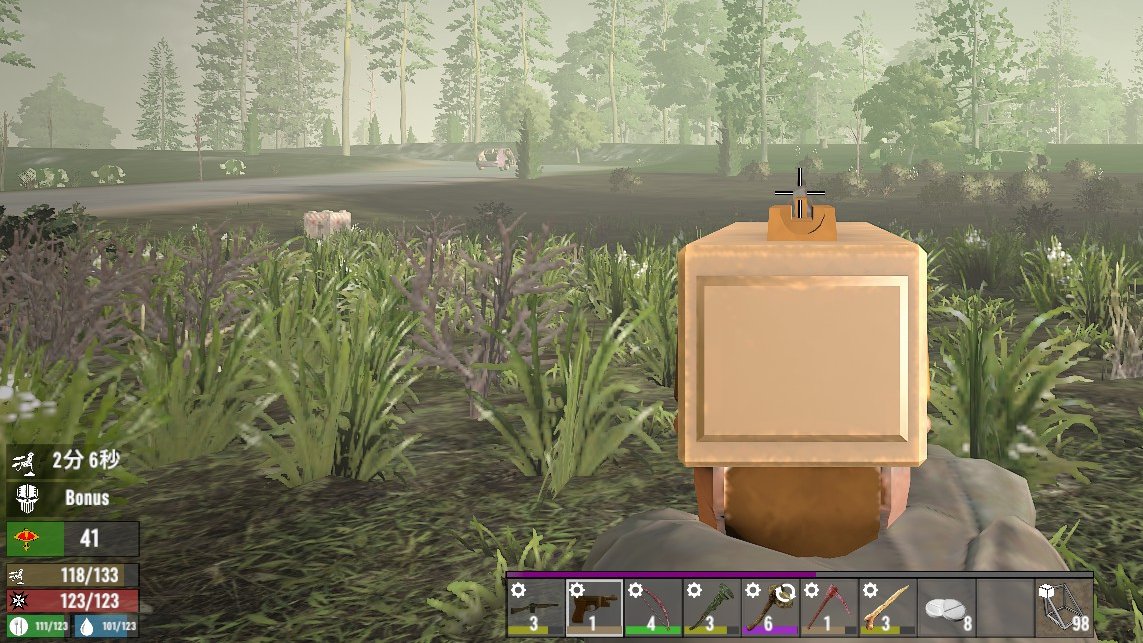 Hobby_nonki's tweet photo. #7DtD V2.6 #Grimdark MOD Day6 そろそろホード迎撃POIを物色(覚えやすいように10日ごと襲撃設定)　…MODのアービテス地区がT1の割に強化ｺﾝｸﾘで良さそうだったが、階段が硬すぎるｩ！　ほかに出物で「ドローンカーゴの設計図」！！　MOD銃もぼちぼち作成、ドットサイト付くかな？

#7DaysToDie https://t.co/Hqaaug6uzi