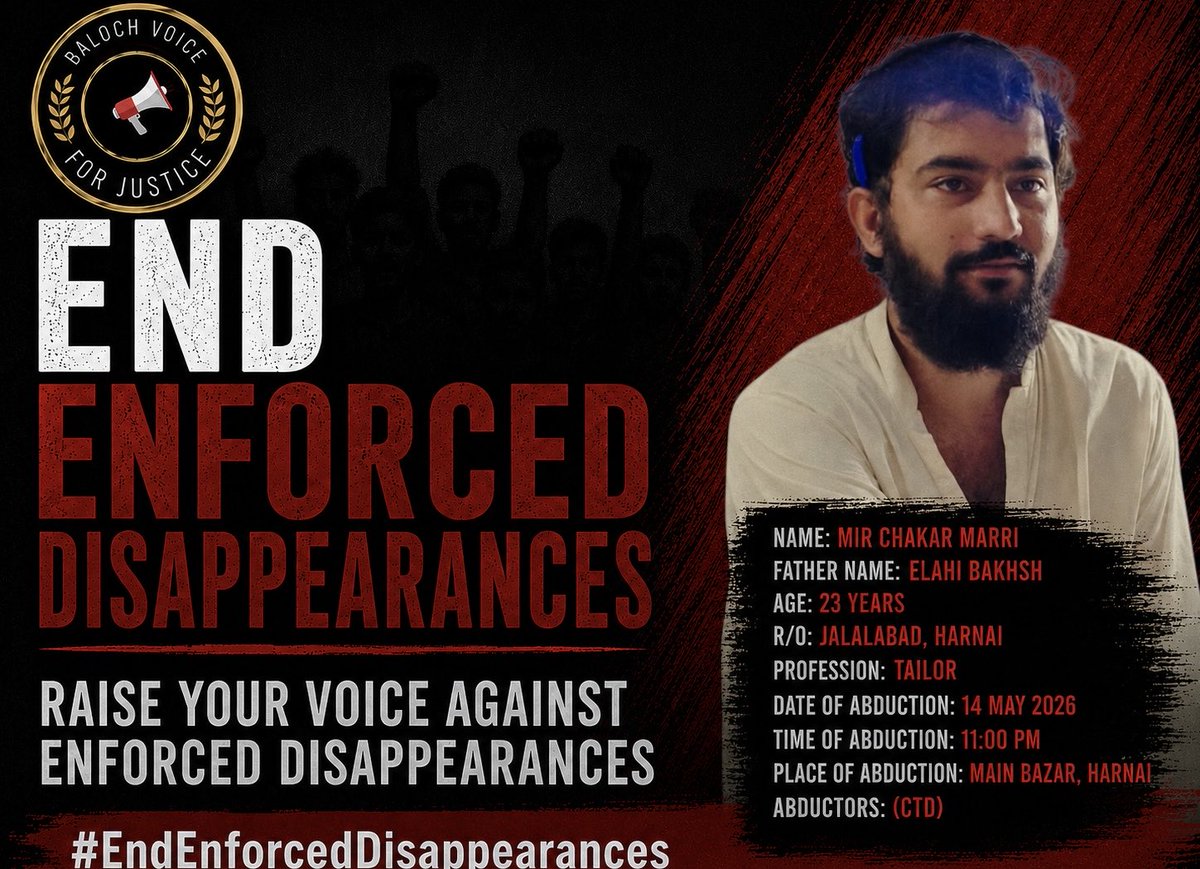 Baloch Voice For Justice tweet media