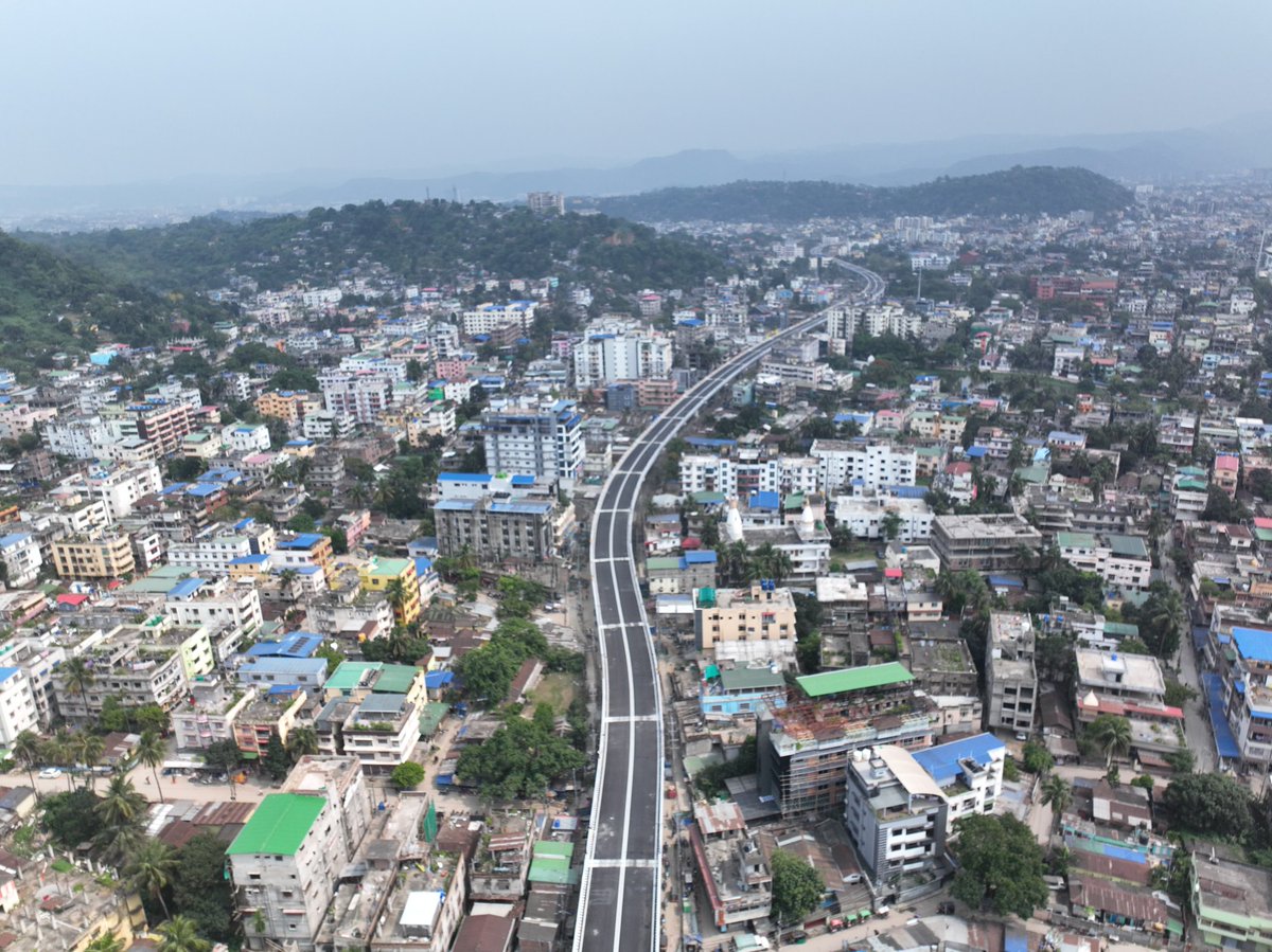 himantabiswa's tweet photo. Today, when commuters drive over the flyover in Guwahati, they will be more than just crossing a bridge, they will be travelling over a piece of history that Dr. SP Mookerjee, more than most, helped preserve for us.

This is not just a flyover. It is a long overdue Thank You. https://t.co/xsCb45xdOs