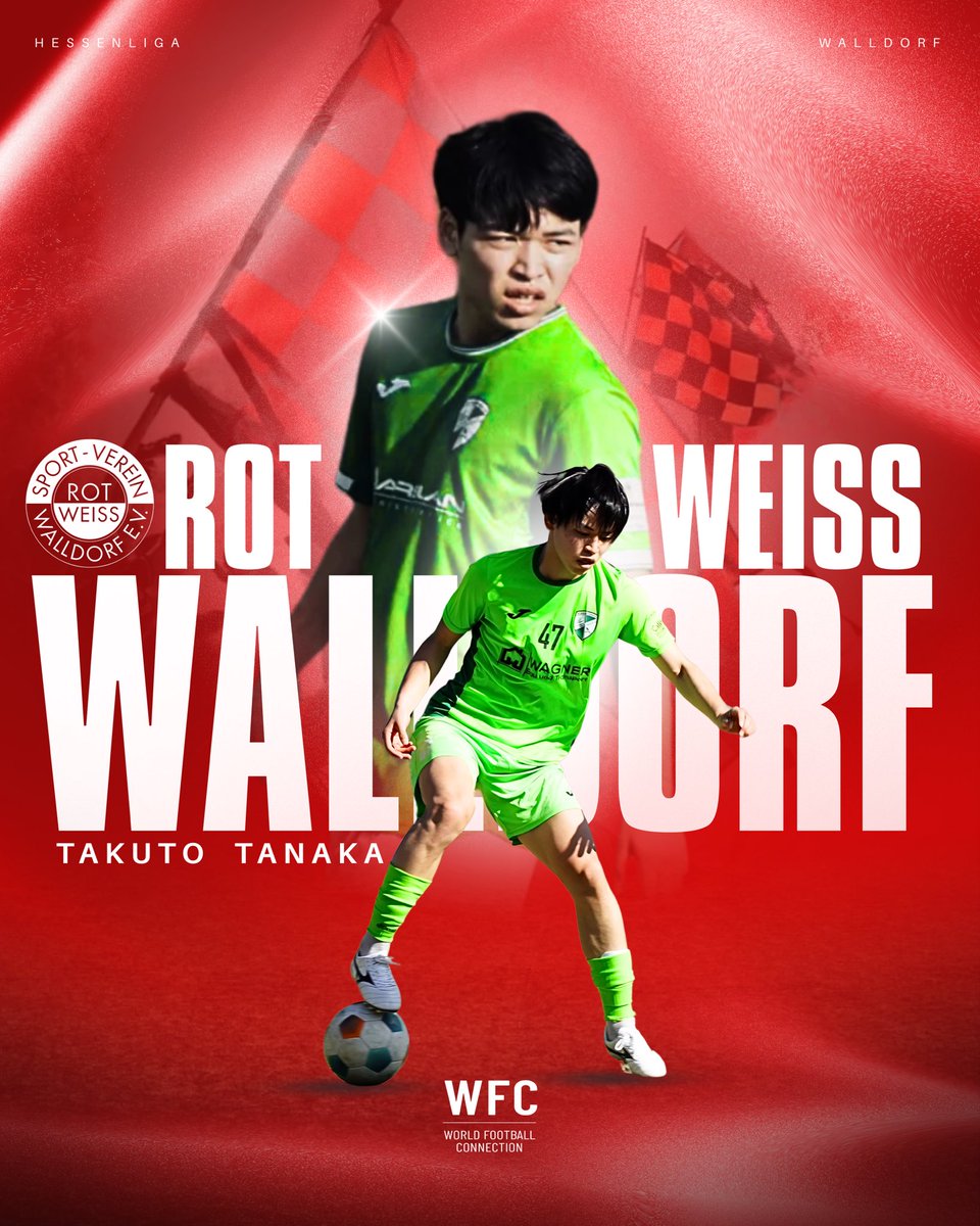 WFC2013's tweet photo. 💥𝐇𝐄𝐑𝐄 𝐖𝐄 𝐆𝐎💥
⁡
ドイツ6部SV Zeilsheimに所属している #田中琢人 が5部Rot-Weiss Walldorfへの加入が決定しました✨🇩🇪

詳細はこちら▼
https://t.co/dDb0pp86Mo

#WFC #WFCと世界へ #海外サッカー #ドイツサッカー #サッカー留学 https://t.co/TxOGIj5b7o