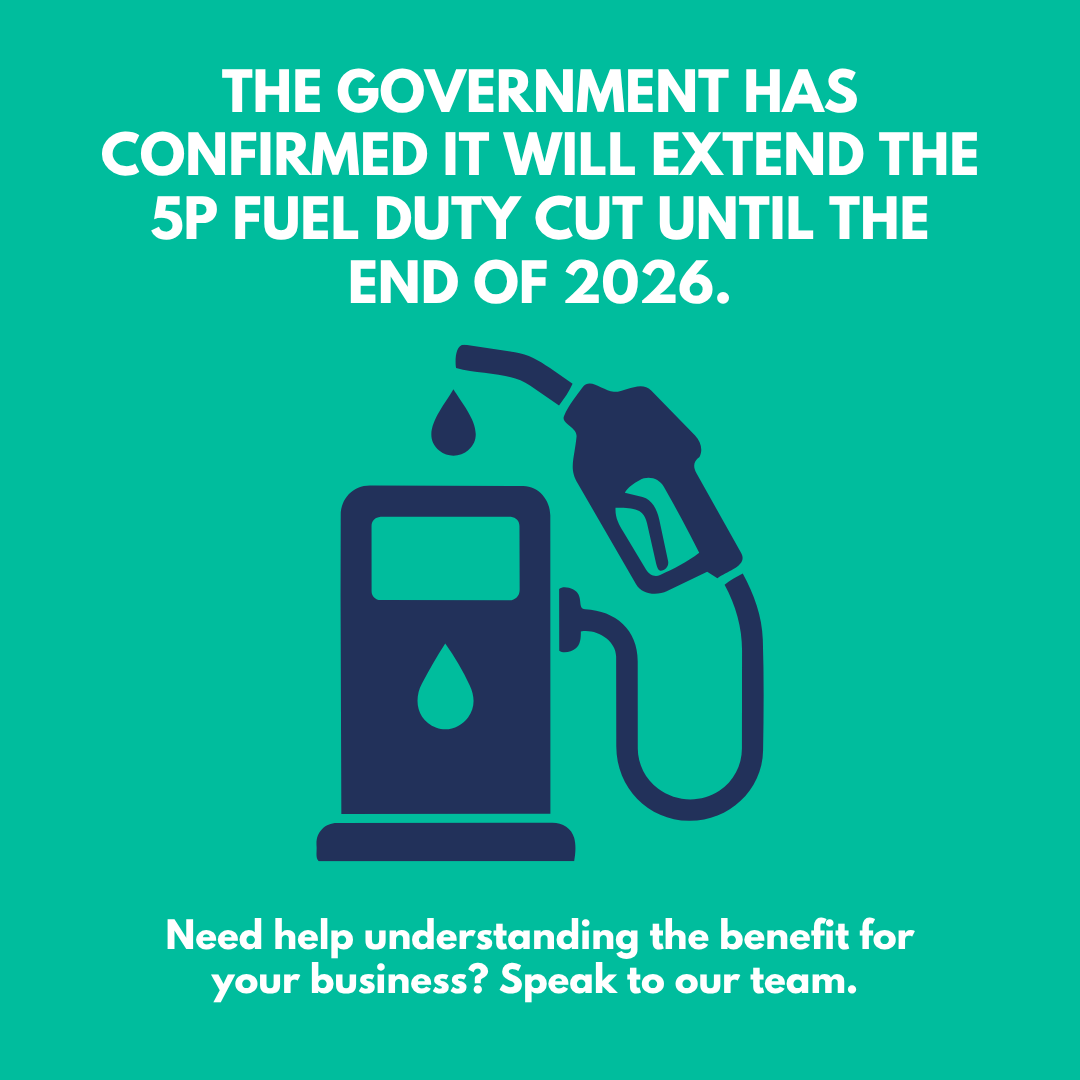 MJBushellAcc's tweet photo. Relief for businesses at last!

The Government has confirmed it will extend the 5p fuel duty cut until the end of 2026. 

Need help understanding the benefit for your business? Speak to our team. 

#FuelDuty #CostCrisis #EssexBusiness https://t.co/unykZwqZ49