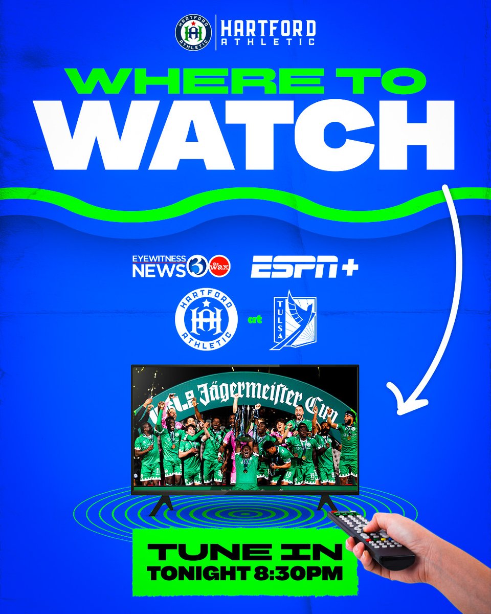 hfdathletic's tweet photo. WHERE TO WATCH 2NITE 📺

#PlayLoud #HFDvsTUL https://t.co/hTvxoIKWIC