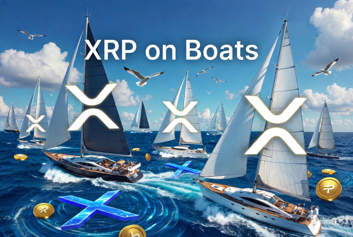 12Finrod's tweet photo. π€β¨ XRP on Boats!
Sailing into the future with XRP leading the wave! ππ° Whether youβre cruising on yachts or riding the ripple, XRP is making waves in the crypto seas.
Whoβs ready to set sail? β΅
#XRP #XRPArmy #Ripple #Crypto #XRPCommunity #ToTheMoon #CryptoSailing #DigitalAssets #Memecoins #BullishOnXRP