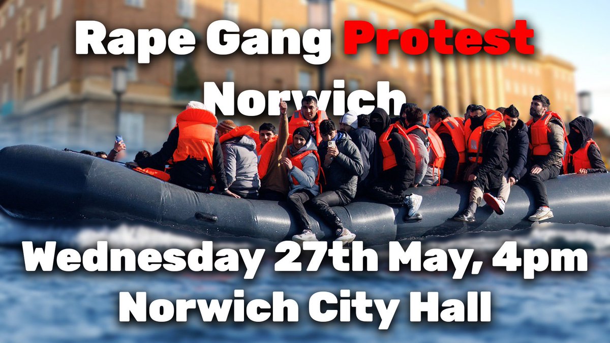 GBPolitcs's tweet photo. 🚨NEW: There has been a protest organised outside Norwich City Hall regarding this 

[@JamesHarvey2503] https://t.co/79vjyelPPl