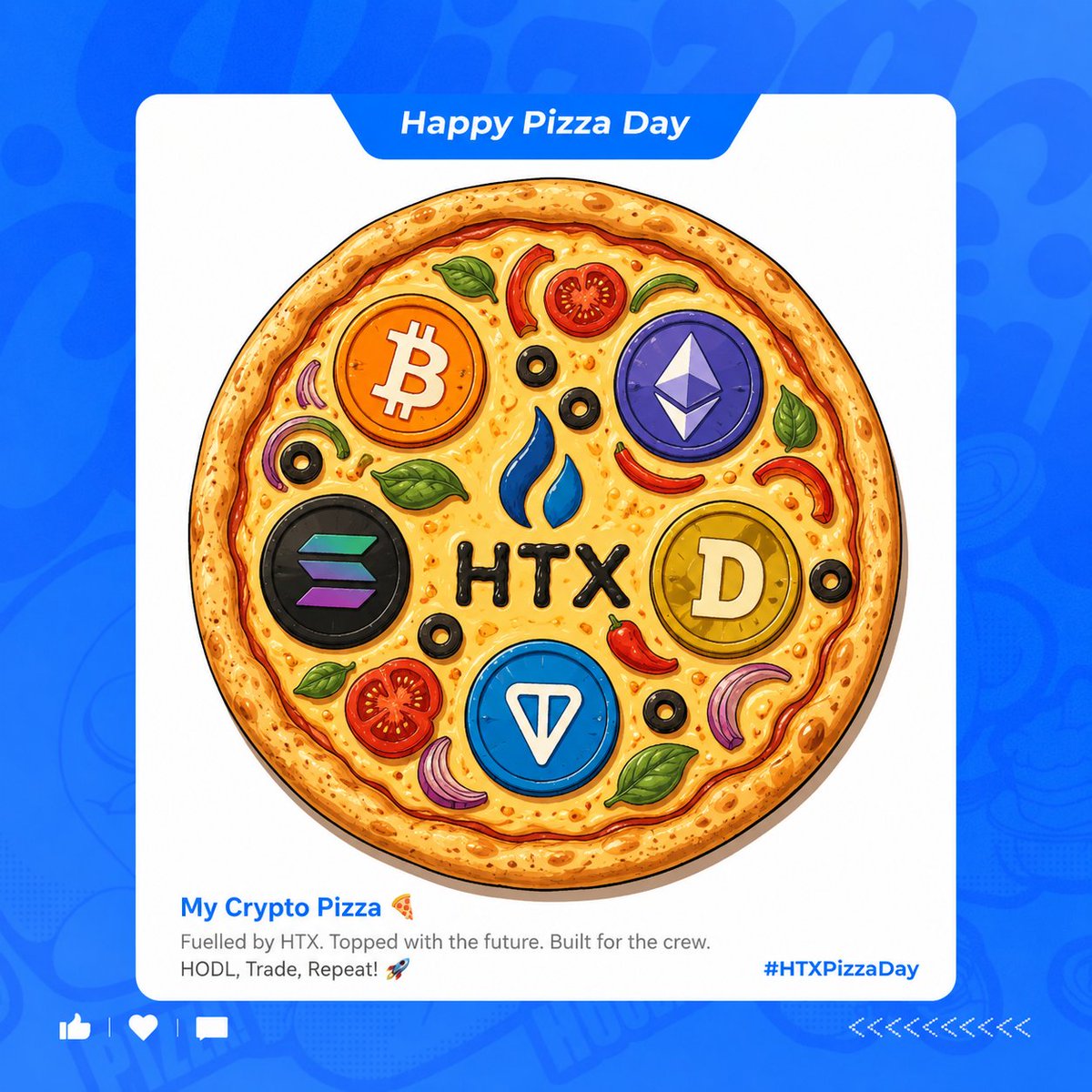 OnChain_Thinker's tweet photo. @HTX_Global Rate my crypto baking skills! 🍕🔥

Baked this masterpiece using the official template: a decentralized gear crust, nodes perfectly placed, and premium blue-chip toppings! Powered by BTC, TRON, and HTX. 👨‍🍳🚀

@BlockAnalyst_18 
@BlakeWarren985 
@JemmaRose1717 

#HTXPIZZADAY https://t.co/nYRvawpwRy