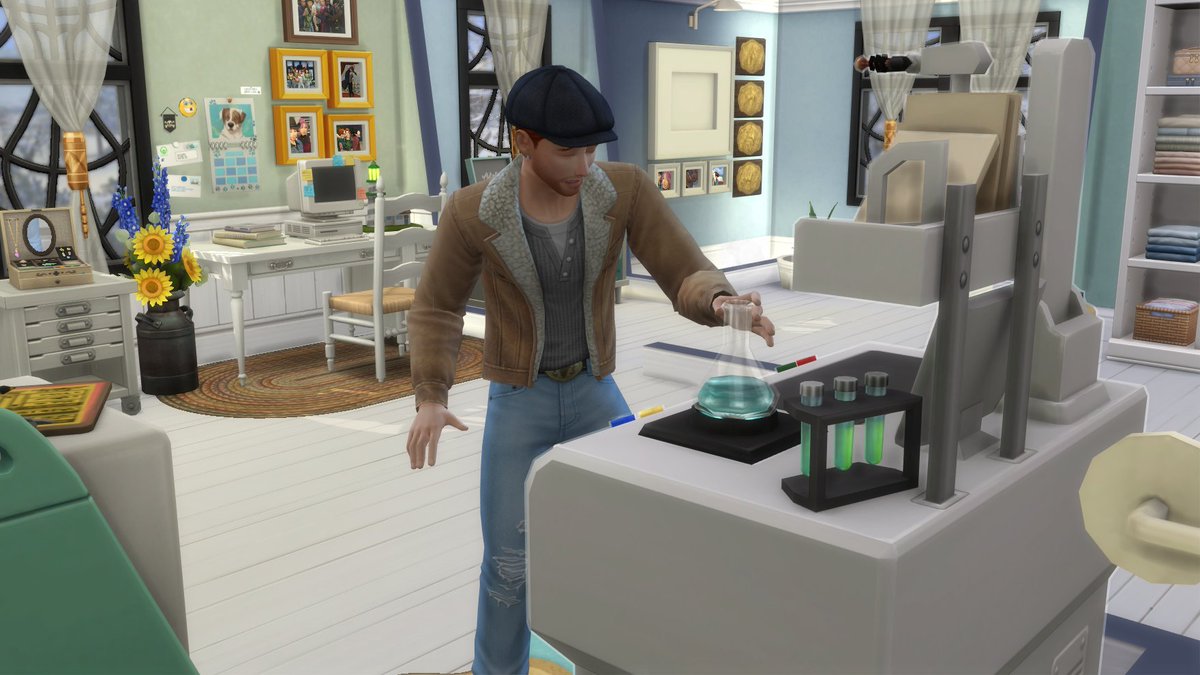 PeperinaSimmer's tweet photo. Dylan termino la universidad y hoy es Veterinario. 
Él está muy feliz con su vida...
#TheSims4 #ShowUsYourSims #SimsPartner https://t.co/fI2yiiRWZi