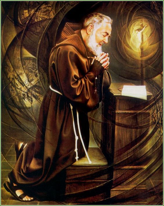 PadrepioSaint's tweet photo. • St. Padre Pio says:

"Those who pray, have hope.
Those who pray little, are in great danger. 
Those who do not pray, are lost." https://t.co/xXYxXBrCYs