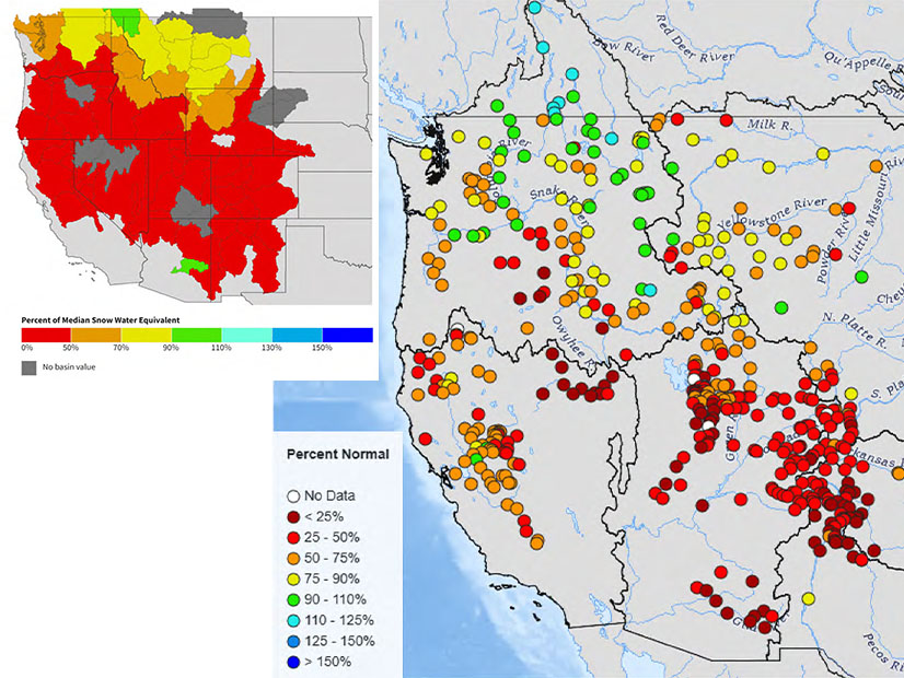 rtoinsider's tweet photo. Hot weather combined with ongoing drought, low snowpack leading to low hydroelectric output and wildfire risk are all expected to stress the power system this summer.

See Full Story: https://t.co/BhQ3ZJcDMe
Writer: James Downing https://t.co/HgdCNeg4ty