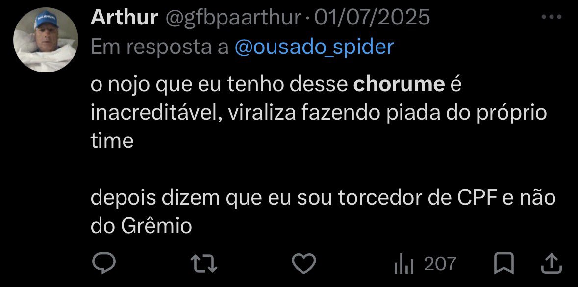 Chorume do Grêmio tweet media