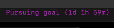 noahmits's tweet photo. Codex has been cooking on long horizon goals https://t.co/kq562FBiJj
