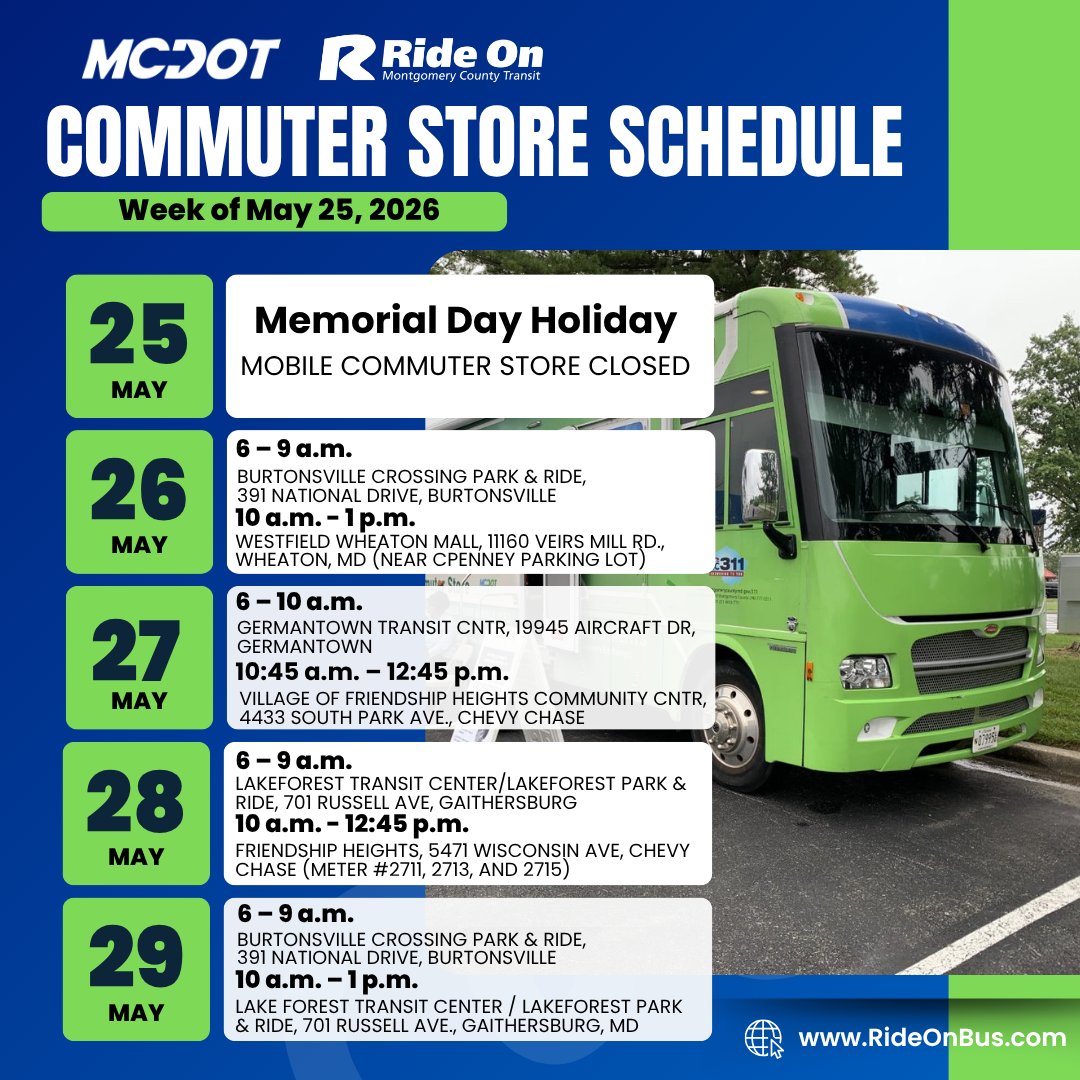 Montgomery County (MD) DOT – Ride On tweet media